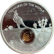Australia 1 Dollar (Treasures of the World) TREASURES OF THE WORLD GOLD coin reverse Australia 1 Dollar (Treasures of the World) TREASURES OF THE WORLD GOLD coin reverse
