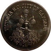 Canada 1 Dollar Victoria - British Columbia 1979 UNC VICTORIA B.C. CITY OF GARDENS coin obverse Canada 1 Dollar Victoria - British Columbia 1979 UNC VICTORIA B.C. CITY OF GARDENS coin obverse