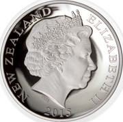New Zealand $1 ICC Cricket World Cup 2015 2015 NEW ZEALAND ELIZABETH II 2015 coin obverse New Zealand $1 ICC Cricket World Cup 2015 2015 NEW ZEALAND ELIZABETH II 2015 coin obverse