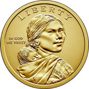 USA $1 (Native American) LIBERTY IN GOD WE TRUST 2018 coin obverse