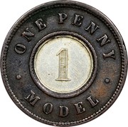UK 1 Penny (Victoria Model) ONE PENNY 1 ∙ MODEL ∙ coin reverse UK 1 Penny (Victoria Model) ONE PENNY 1 ∙ MODEL ∙ coin reverse