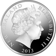 New Zealand $1 Queen's Coronation 60th Anniversary 2013 NEW ZEALAND ELIZABETH II 2013 IRB coin obverse New Zealand $1 Queen's Coronation 60th Anniversary 2013 NEW ZEALAND ELIZABETH II 2013 IRB coin obverse