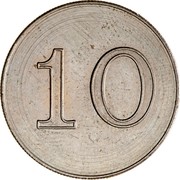 New Zealand 10 Cents Pattern ND (1966) Pattern 10 coin obverse New Zealand 10 Cents Pattern ND (1966) Pattern 10 coin obverse