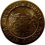 UK 10 ECU St.George and the Dragon 1992 UNC X# 17 EUROPE EUROPA UNITED KINGDOM coin obverse UK 10 ECU St.George and the Dragon 1992 UNC X# 17 EUROPE EUROPA UNITED KINGDOM coin obverse
