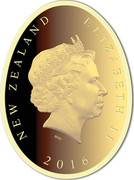 New Zealand $10 (Icons of New Zealand - Great Spotted Kiwi) NEW ZEALAND ELIZABETH II 2016 IRB coin obverse