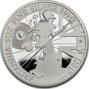 UK 10 Pounds Britannia 2017 BRITANNIA 5OZ FONE SILVER 999 2017 LWT coin reverse UK 10 Pounds Britannia 2017 BRITANNIA 5OZ FONE SILVER 999 2017 LWT coin reverse