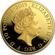 UK 10 Pounds World War I 100th Anniversary 2015 Proof ELIZABETH II.DEI.GRA.REG.FID.DEG.2015 10 POUNDS JC coin obverse UK 10 Pounds World War I 100th Anniversary 2015 Proof ELIZABETH II.DEI.GRA.REG.FID.DEG.2015 10 POUNDS JC coin obverse