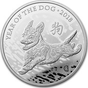 UK 10 Pounds Year of the Dog 2018 YEAR OF THE DOG 2018 coin reverse UK 10 Pounds Year of the Dog 2018 YEAR OF THE DOG 2018 coin reverse