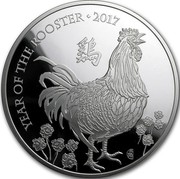 UK 10 Pounds Year of the Rooster 2017 Proof YEAR OF THE ROOSTER 2017 coin reverse UK 10 Pounds Year of the Rooster 2017 Proof YEAR OF THE ROOSTER 2017 coin reverse