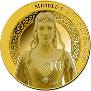 New Zealand $10 The Battle of the Five Armies - Galadriel 2014 MIDDLE-EARTH - NEW ZEALAND $10 ©WBEI coin reverse New Zealand $10 The Battle of the Five Armies - Galadriel 2014 MIDDLE-EARTH - NEW ZEALAND $10 ©WBEI coin reverse