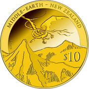 New Zealand $10 The Desolation of Smaug - Smaug and the Lonely Mountain 2013 MIDDLE-EARTH - NEW ZEALAND $10 ©WBEI coin reverse New Zealand $10 The Desolation of Smaug - Smaug and the Lonely Mountain 2013 MIDDLE-EARTH - NEW ZEALAND $10 ©WBEI coin reverse