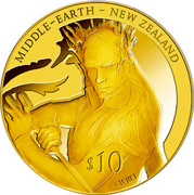New Zealand $10 The Desolation of Smaug - Thranduil 2013 MIDDLE-EARTH - NEW ZEALAND $10 ©WBEI coin reverse New Zealand $10 The Desolation of Smaug - Thranduil 2013 MIDDLE-EARTH - NEW ZEALAND $10 ©WBEI coin reverse