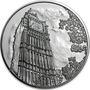 UK 100 Pounds Big Ben 2015 KM# 1328 LC-GD coin reverse UK 100 Pounds Big Ben 2015 KM# 1328 LC-GD coin reverse