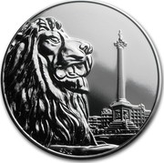 UK 100 Pounds Trafalgar Square 2016 GD.LC coin reverse UK 100 Pounds Trafalgar Square 2016 GD.LC coin reverse