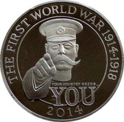 UK 100 Pounds World War I 2014 Proof THE FIRST WORLD WAR 1914-1918 YOUR COUNTRY NEEDS YOU 2014 coin reverse UK 100 Pounds World War I 2014 Proof THE FIRST WORLD WAR 1914-1918 YOUR COUNTRY NEEDS YOU 2014 coin reverse
