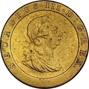 UK 2 Pence George III Pattern 1797 KM# PnE64 GEORGIUS III∙D:G∙REX∙ coin obverse UK 2 Pence George III Pattern 1797 KM# PnE64 GEORGIUS III∙D:G∙REX∙ coin obverse