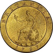 UK 2 Pence George III Pattern 1797 KM# PnE64 BRITANNIA. 1797 coin reverse UK 2 Pence George III Pattern 1797 KM# PnE64 BRITANNIA. 1797 coin reverse