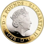 UK 2 Pounds British Army in the First World War 2016 2 POUNDS ELIZABETH II D G REG F D J.C coin obverse UK 2 Pounds British Army in the First World War 2016 2 POUNDS ELIZABETH II D G REG F D J.C coin obverse