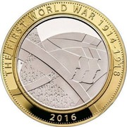 UK 2 Pounds British Army in the First World War 2016 THE FIRST WORLD WAR 1914 - 1918 2016 coin reverse UK 2 Pounds British Army in the First World War 2016 THE FIRST WORLD WAR 1914 - 1918 2016 coin reverse