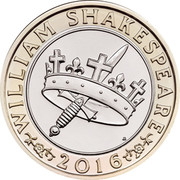 UK 2 Pounds (Shakespeare - Histories) WILLIAM SHAKESPEARE JB 2016 coin reverse UK 2 Pounds (Shakespeare - Histories) WILLIAM SHAKESPEARE JB 2016 coin reverse