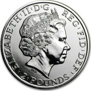 UK 2 Pounds Year of the Monkey (Gilded) 2016 ELIZABETH II ∙ D ∙ G ∙ REG ∙ F ∙ D ∙ 2 POUNDS ∙ J.C coin obverse UK 2 Pounds Year of the Monkey (Gilded) 2016 ELIZABETH II ∙ D ∙ G ∙ REG ∙ F ∙ D ∙ 2 POUNDS ∙ J.C coin obverse