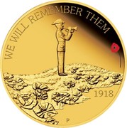 Australia 25 Dollars We Will Remember Them 2018 P Proof WE WILL REMEMBER THEM 1918 coin reverse Australia 25 Dollars We Will Remember Them 2018 P Proof WE WILL REMEMBER THEM 1918 coin reverse