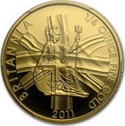 UK 25 Pounds Britannia 2011 KM# 1232 BRITANNIA 1/4 OUNCE FINE GOLD 2011 coin reverse UK 25 Pounds Britannia 2011 KM# 1232 BRITANNIA 1/4 OUNCE FINE GOLD 2011 coin reverse