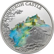 UK 5 Pounds Edinburgh Castle 2017 Proof EDINBURGH CASTLE coin reverse