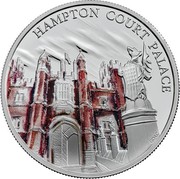 UK 5 Pounds Hampton Court Palace 2017 Proof HAMPTON COURT PALACE coin reverse