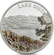 UK 5 Pounds Lake District 2016 LAKE DISTRICT coin reverse