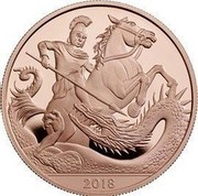 UK 5 Pounds Prince George 5th Birthday 2018 Proof 2018 coin reverse UK 5 Pounds Prince George 5th Birthday 2018 Proof 2018 coin reverse