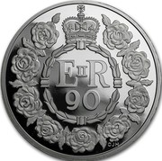 UK 5 Pounds Queen Elizabeth II 90th Birthday 2016 Proof CJH coin reverse UK 5 Pounds Queen Elizabeth II 90th Birthday 2016 Proof CJH coin reverse