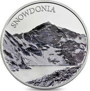 UK 5 Pounds Snowdonia 2016 SNOWDONIA coin reverse