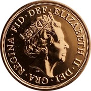 UK 5 Pounds (Sovereign series) ELIZABETH∙II∙DEI∙GRA REGINA∙FID∙DEF JC coin obverse UK 5 Pounds (Sovereign series) ELIZABETH∙II∙DEI∙GRA REGINA∙FID∙DEF JC coin obverse