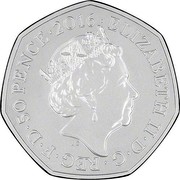 UK 50 Pence (150th Anniversary of Beatrix Potter) ELIZABETH II.D.G.REG.F.D.50 PENCE.2016 J.C coin obverse UK 50 Pence (150th Anniversary of Beatrix Potter) ELIZABETH II.D.G.REG.F.D.50 PENCE.2016 J.C coin obverse
