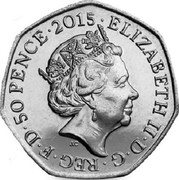 UK 50 Pence Battle of Britain 2015  ELIZABETH∙II∙D∙G REG∙F∙D∙50 PENCE∙2015 JC coin obverse UK 50 Pence Battle of Britain 2015  ELIZABETH∙II∙D∙G REG∙F∙D∙50 PENCE∙2015 JC coin obverse