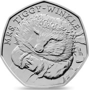 UK 50 Pence (Mrs. Tiggy-Winkle) MRS. TIGGY-WINKLE EN. coin reverse UK 50 Pence (Mrs. Tiggy-Winkle) MRS. TIGGY-WINKLE EN. coin reverse