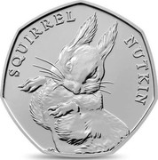 UK 50 Pence (Squirrel Nutkin) SQUIRREL NUTKIN EN. coin reverse UK 50 Pence (Squirrel Nutkin) SQUIRREL NUTKIN EN. coin reverse