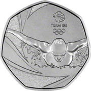 UK 50 Pence (Team GB - Believe in Extraordinary) TEAM GB coin reverse UK 50 Pence (Team GB - Believe in Extraordinary) TEAM GB coin reverse
