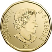 Canada Dollar Connecting a Nation 2017 BU ELIZABETH II D G REGINA SB coin obverse Canada Dollar Connecting a Nation 2017 BU ELIZABETH II D G REGINA SB coin obverse