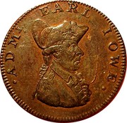 UK Farthing (Hampshire - Southampton (Admiral Earl Howe)) .ADML. EARL HOWE. coin obverse UK Farthing (Hampshire - Southampton (Admiral Earl Howe)) .ADML. EARL HOWE. coin obverse
