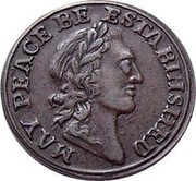 UK Farthing Middlesex - May Peace Be Established ND  MAY PEACE BE ESTABLISHED coin obverse