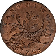 UK Farthing Middlesex - Social Series 1793  FARTHING. 1793 coin reverse UK Farthing Middlesex - Social Series 1793  FARTHING. 1793 coin reverse