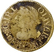 UK Farthing Oliver Cromwell ND (1657-1658)  OLIVAR ∙ PRO ∙ ENG ∙ SC ∙ IRL coin obverse UK Farthing Oliver Cromwell ND (1657-1658)  OLIVAR ∙ PRO ∙ ENG ∙ SC ∙ IRL coin obverse