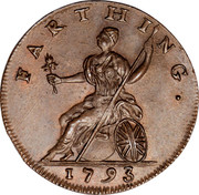 UK Farthing Social Series - Newton (Britania) 1793  FARTHING. 1793 coin reverse UK Farthing Social Series - Newton (Britania) 1793  FARTHING. 1793 coin reverse