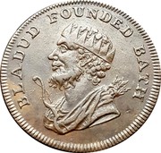 UK Farthing Somerset - Bath 1794  BLADUD FOUNDED BATH coin obverse UK Farthing Somerset - Bath 1794  BLADUD FOUNDED BATH coin obverse