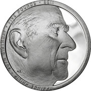 UK Five Pounds 90th Birthday of Prince Philip 2011 Proof KM# 1201c PRINCE PHILIP ∙ 90TH BIRTHDAY ∙ FIVE POUNDS ∙ 2011 MR coin reverse