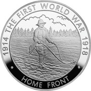 UK Five Pounds Home Front 2014 Proof KM# 1318 1914 THE FIRST WORLD WAR 1918 HOME FRONT DR coin reverse UK Five Pounds Home Front 2014 Proof KM# 1318 1914 THE FIRST WORLD WAR 1918 HOME FRONT DR coin reverse
