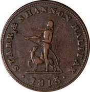 Canada Halfpenny Token Starr & Shannon 1815 NS-11A1 HALFPENNY TOKEN NOVA SCOTIA coin reverse Canada Halfpenny Token Starr & Shannon 1815 NS-11A1 HALFPENNY TOKEN NOVA SCOTIA coin reverse