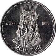 Canada Nishga Dollar Indian Heritage Series I 1977 UNC C1833 1928 MOUNTAIN coin obverse Canada Nishga Dollar Indian Heritage Series I 1977 UNC C1833 1928 MOUNTAIN coin obverse
